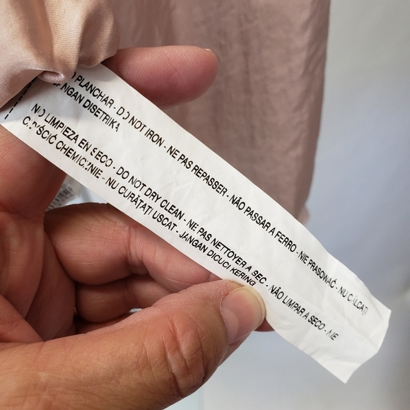 Zara Rose gold lightweight satin bomber jacket size small - Picture 10 of 12